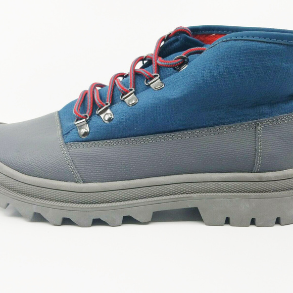 Toms Mens Cordova Boots Blue Red Waterproof - Picture 3 of 8